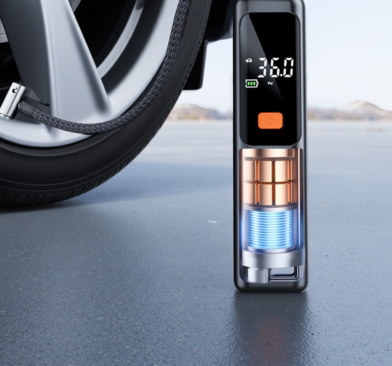 Cross-Border Car Air Pump with Automatic Inflation and Deflation, Wireless Electric Tire Pump for Cars, Portable Electric Vehicle Air Pump
