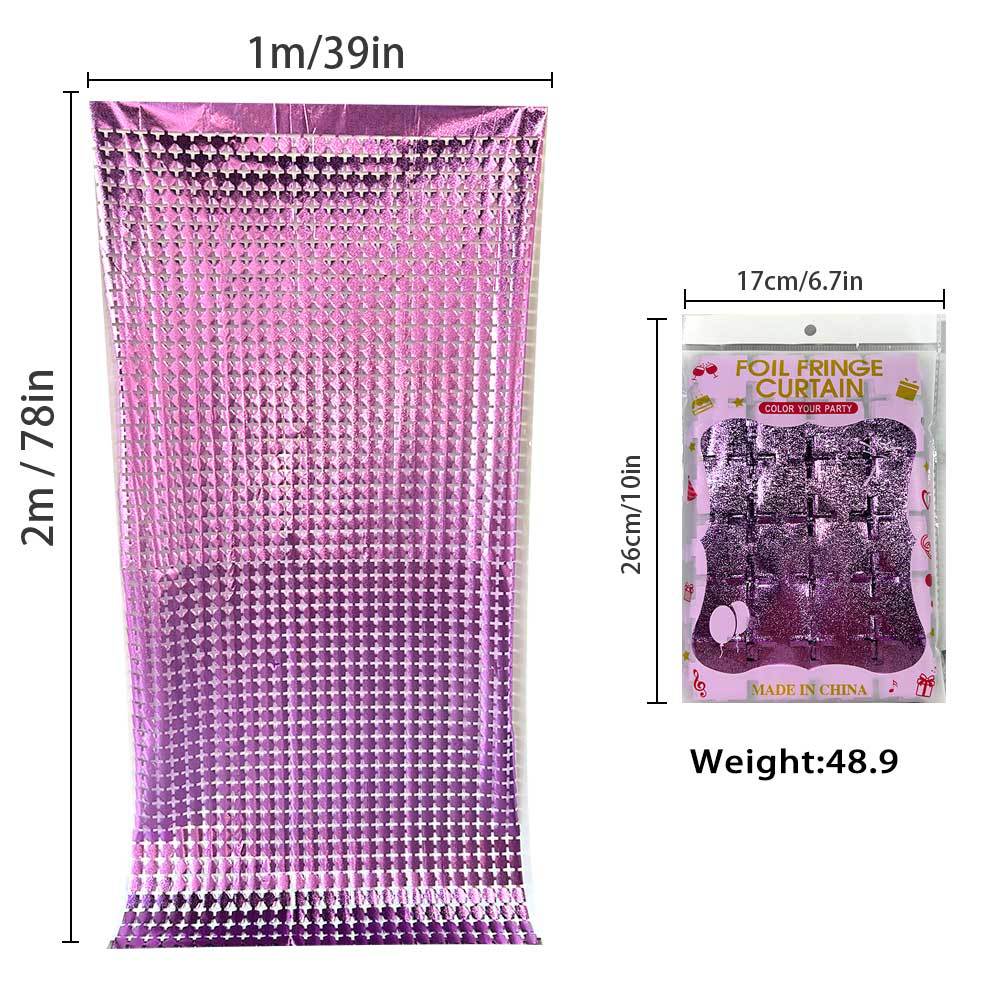 Cortina de seda de lluvia de cuadrado esmaltado aniversario atmósfera de la fiesta de cumpleaños decoración de fondo de la pared decoración de fondo de escenario