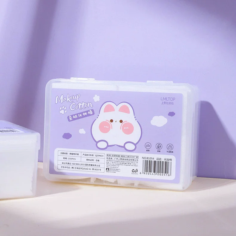 Soft light and thin cotton pads, медицинский праймер под макияж для ухода за кожей, ватные салфетки, 150 штук