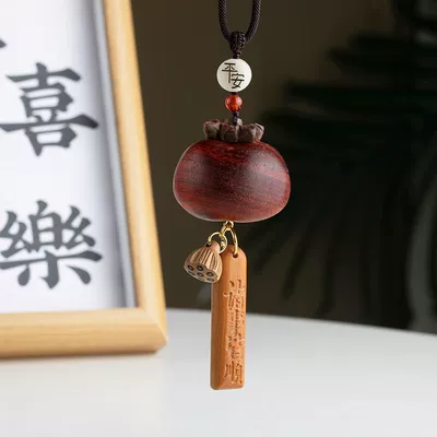 Car Gift Health and Safety Car hanging - persimmon-barbie-tan-everything-goes-well-