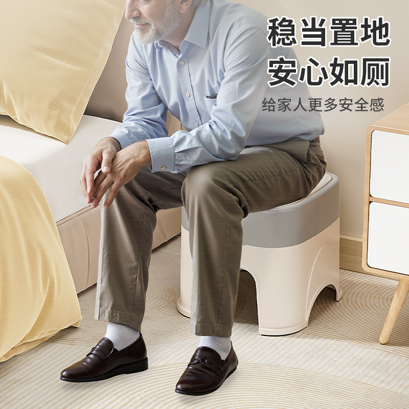 尿桶痰盂家用卧室带盖尿壶女性夜壶女孕妇尿盆防臭起夜坐便器马桶|undefined