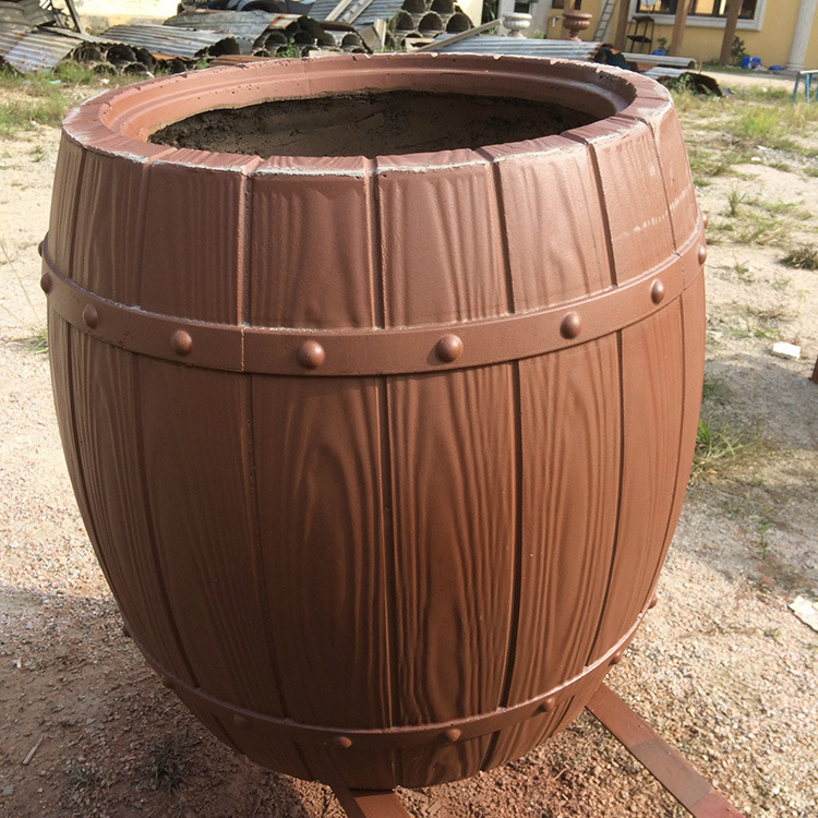 玻璃钢制品加 工 GRC仿木花盆 系列环氧玻璃钢定 做