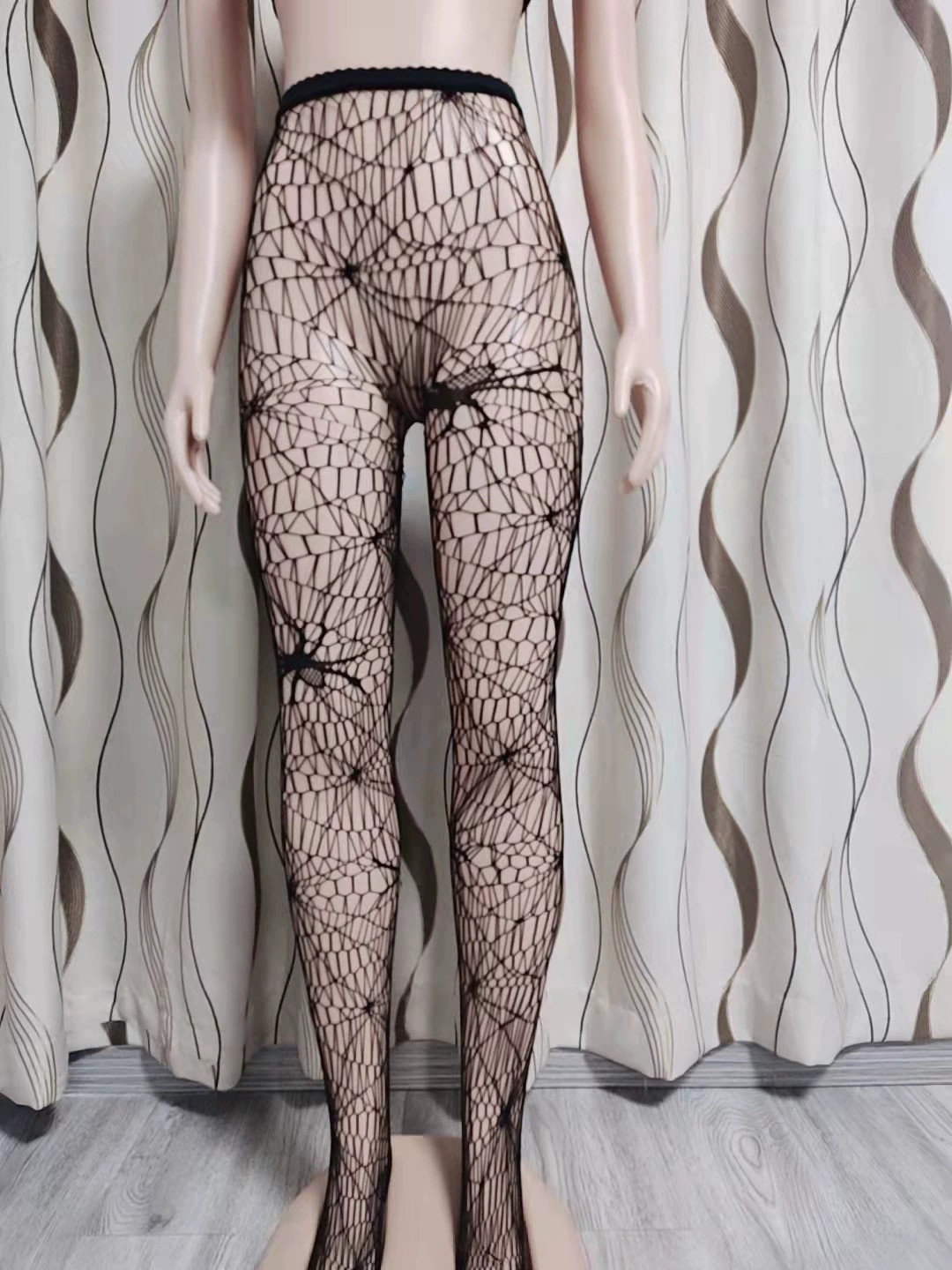 Lace tights, Japanese cute uniform style, patterned net, one size