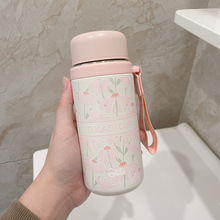 便携316不锈钢保温杯匡迪高颜值随手杯3D立体浮雕礼品杯学生水杯