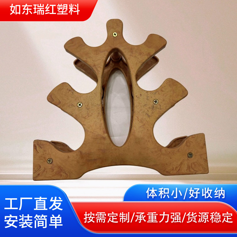 Log Color Dumbbell Rack Household Three-Layer Dumbbell Small Bracket Storage Fitness Equipment Storage Rack for Women and Men