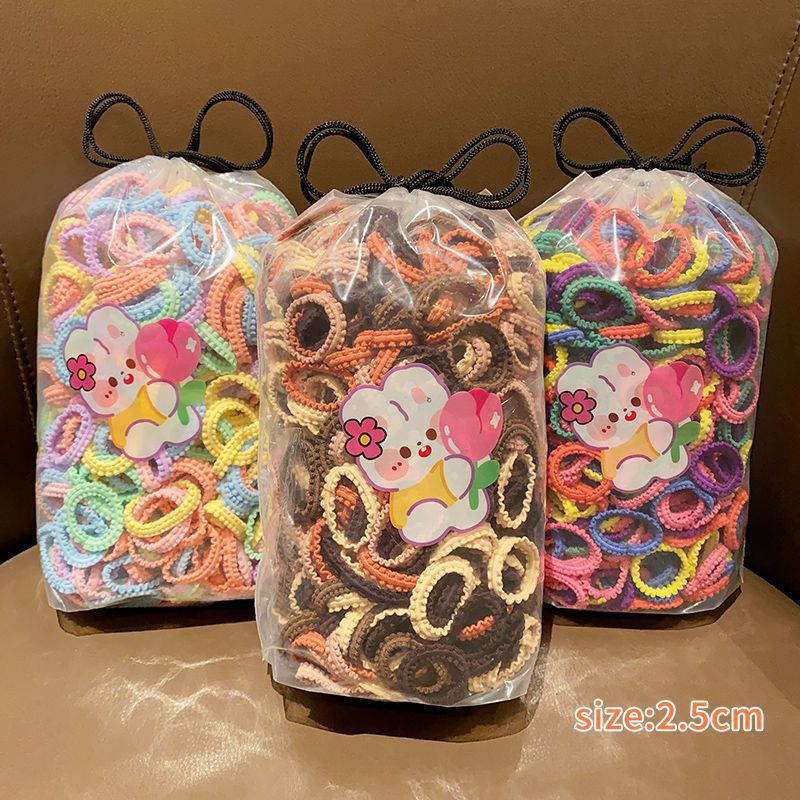 Tocado de cuerda de pelo de las niñas falda ensanchada diadema de tamaño pequeño alta elasticidad de los niños no duele banda de pelo dulce banda de goma bebé