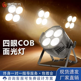 锦龙防水四眼面光灯补光灯户外cob照明灯薄婚庆led扁帕灯舞台灯光