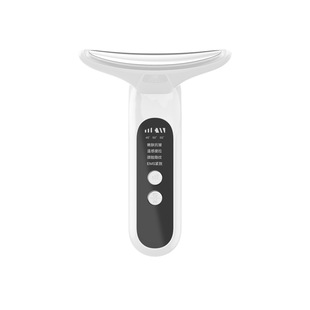 New Neck Beauty Instrument, Vibrating Massage Neck Wrinkle Instrument, Small Iron, Neck and Face Colored Light Introduction Beauty Instrument, Facial Beauty