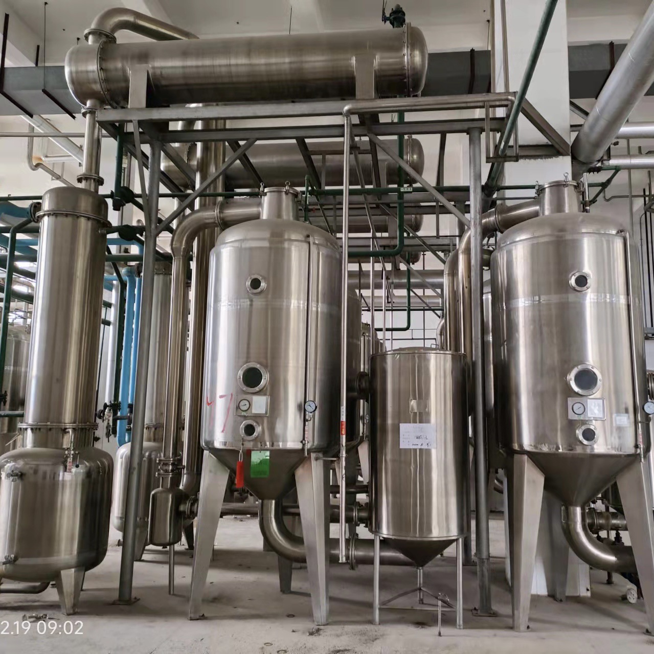 长期回收强制循环蒸发器 二手mvr蒸发器 二手双效强制循环蒸发器