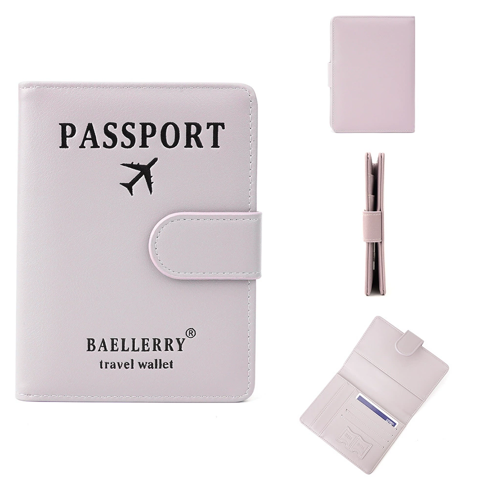 Baellerry, новый мужской и женский универсальный чехол для паспорта с RFID-меткой и антимагнитной пряжкой, для документов, проездных через границу, простой чехол для карт