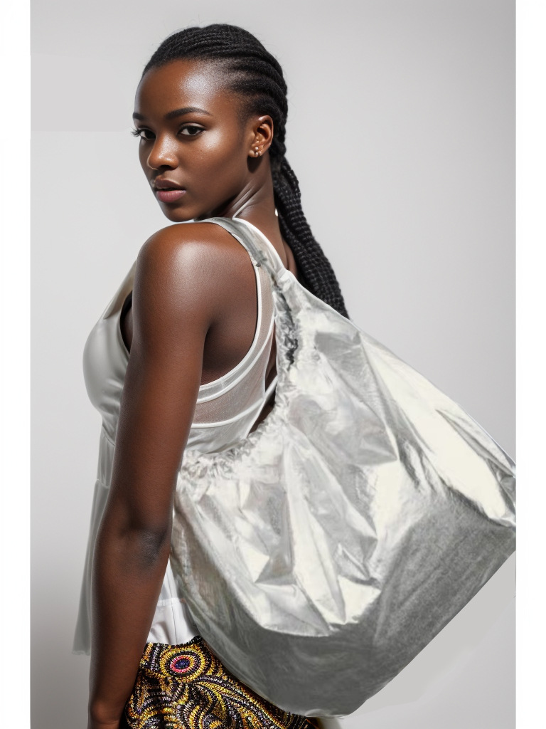 Borsa a tracolla per donna Borsa a mano plissettata in argento dal design di nicchia Borsa a nuvola semplice semplice e alla moda di grande capacità_voghion.com