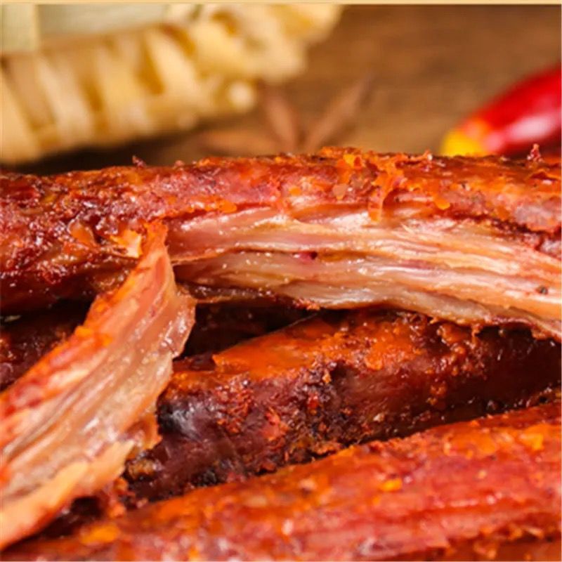 巧大娘烤脖黑鴨味雞脖整根滷味熟食網紅辣味零食整箱食品批發