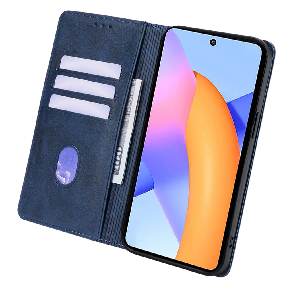 Étui de téléphone à rabat multifonctionnel en cuir minimaliste X10, Honor 9X, 8C_voghion.com