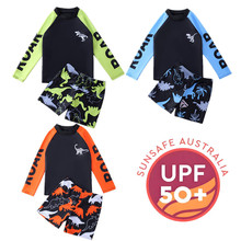 出口儿童泳衣男孩小中大连体宝宝卡通泳裤学生温泉速干游泳衣批发