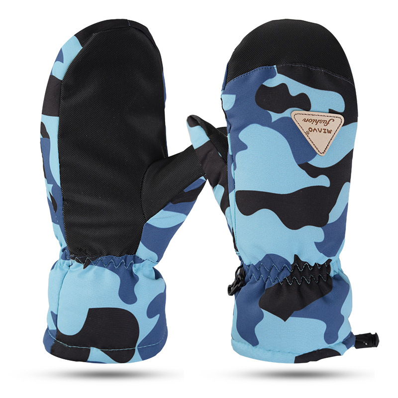 Guantes de invierno para hombres y mujeres de invierno de snowboard cálido resistente al desgaste de equitación antideslizante a prueba de viento frío impermeable y dedo guantes tapados