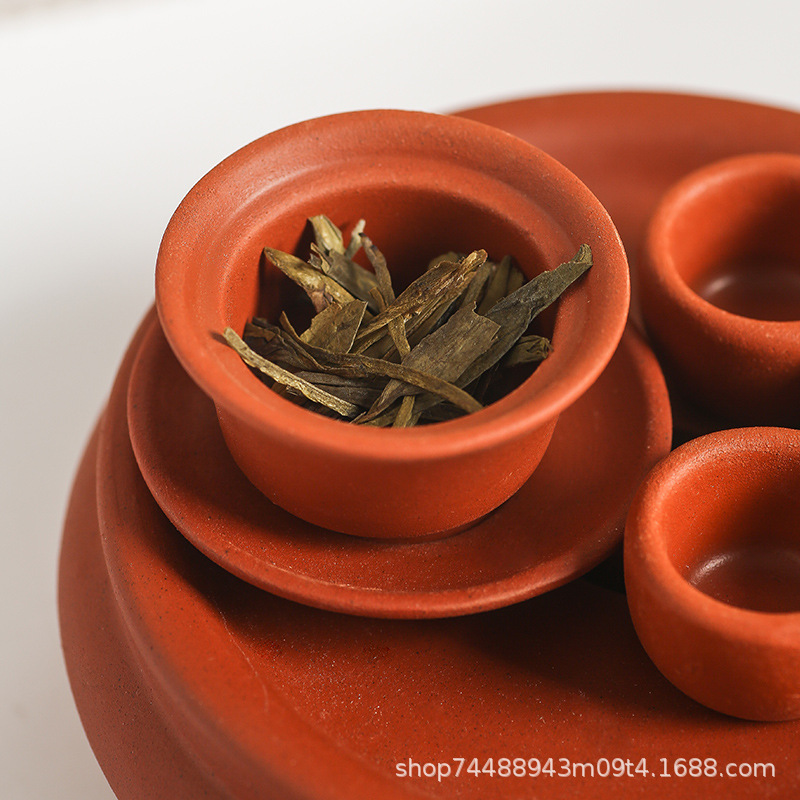 Interacción padre-hijo mini Chaoshan kung fu juegos de té nostálgico simulación juegos de té mini juegos de té tipo almacenamiento de agua pequeño juego de té