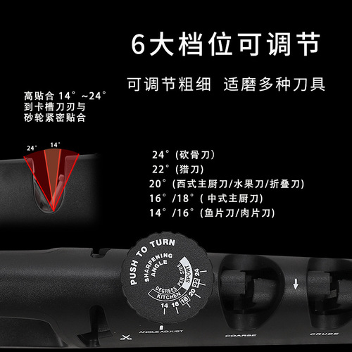 Cross-border multifunctional diamond four-in-one sharpener portable outdoor handheld fast tungsten steel ceramic grinder and scissors for fine grinding