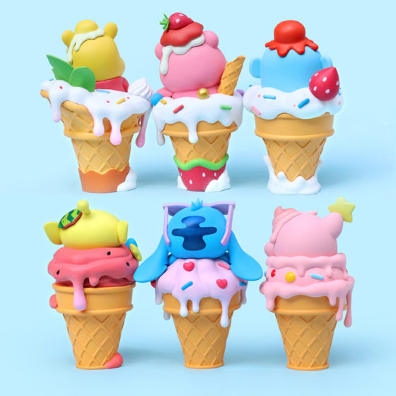Cartoon ice cream baby elf hand-made cartoon Stitch star cartoon bear doll desktop decoration ornaments