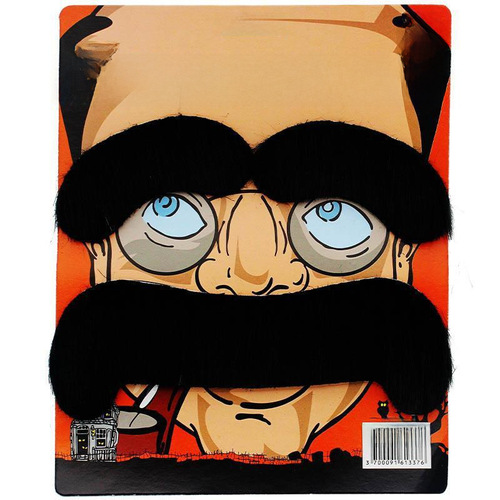 Prop fake beard, realistic and funny goatee, masquerade party black-and-white mustache, eight-character mustache, film and TV makeup, easy disguise