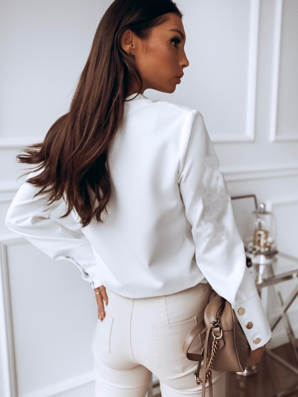 Camicia donna maniche lunghe vestibilità morbida stile elegante_voghion.com