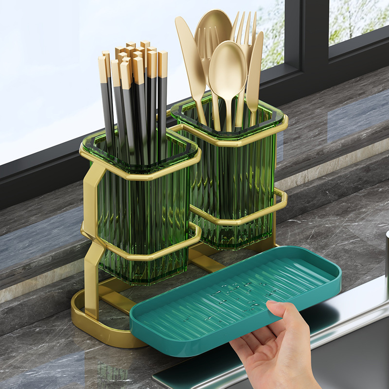 Kitchen knife rack chopstick cage storage rack countertop…