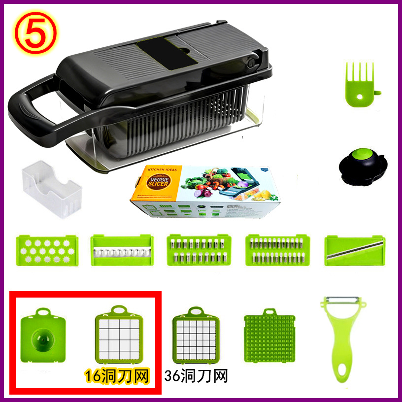 Cortador de verduras multifuncional cortador de verduras duradero ajo cebolla raspador de papas accesorios de cocina para el hogar