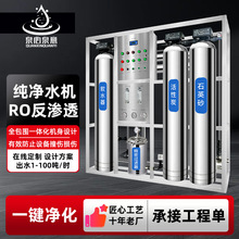 工业纯净水器大型商用RO反渗透设备校园直饮水机去离子水处理机
