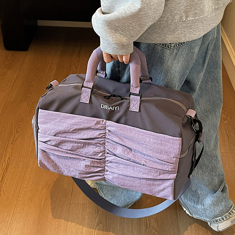Bolsa de viaje de moda transfronteriza mujer multifuncional bolsa deportiva ligera al aire libre bolsa de ejercicios ocio simple bolsa de mano de gran capacidad