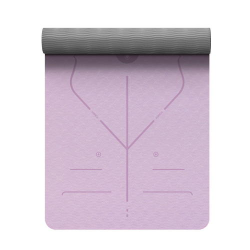 TPE yoga mat thickened manufacturer wholesale non-slip shock-absorbing sports fitness mat posture line home dance mat