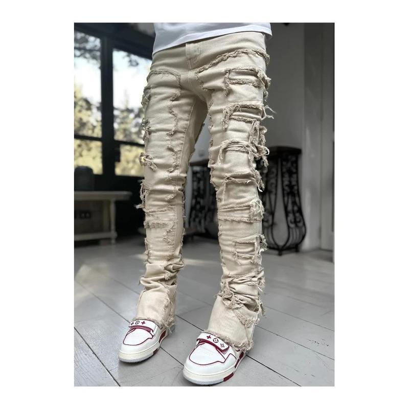 Stretchy Vintage Be Stacked Jeans For Men Premium Raw|undefined