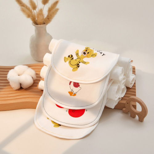 Baby pure cotton sweat-absorbent towel, baby gauze sweat-proof towel pad sling, children's pad sling, kindergarten antiperspirant towel summer