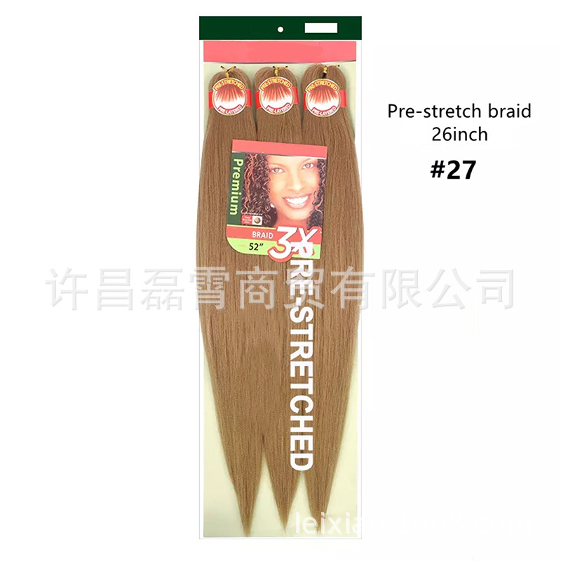 3X pre-estirado trenza ignífugo pelucita negra trenza sucia 52 "agua caliente disponible