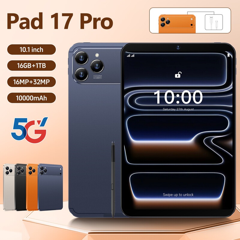Cross-Border Pad 17 Pro Android Smart Tablet 12+512g Large Screen Tablet from Source Manufacturer in Stock