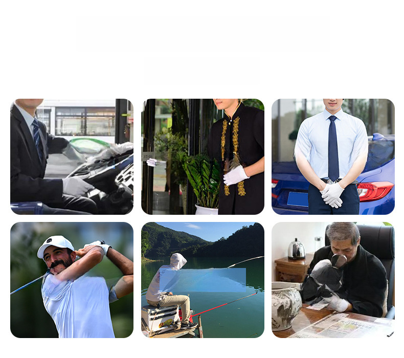 guanti bianchi in cotone transfrontalieri etichetta doppia protezione del lavoro compiti testo gioco guanti commercio estero guanti all'ingrosso_voghion.com