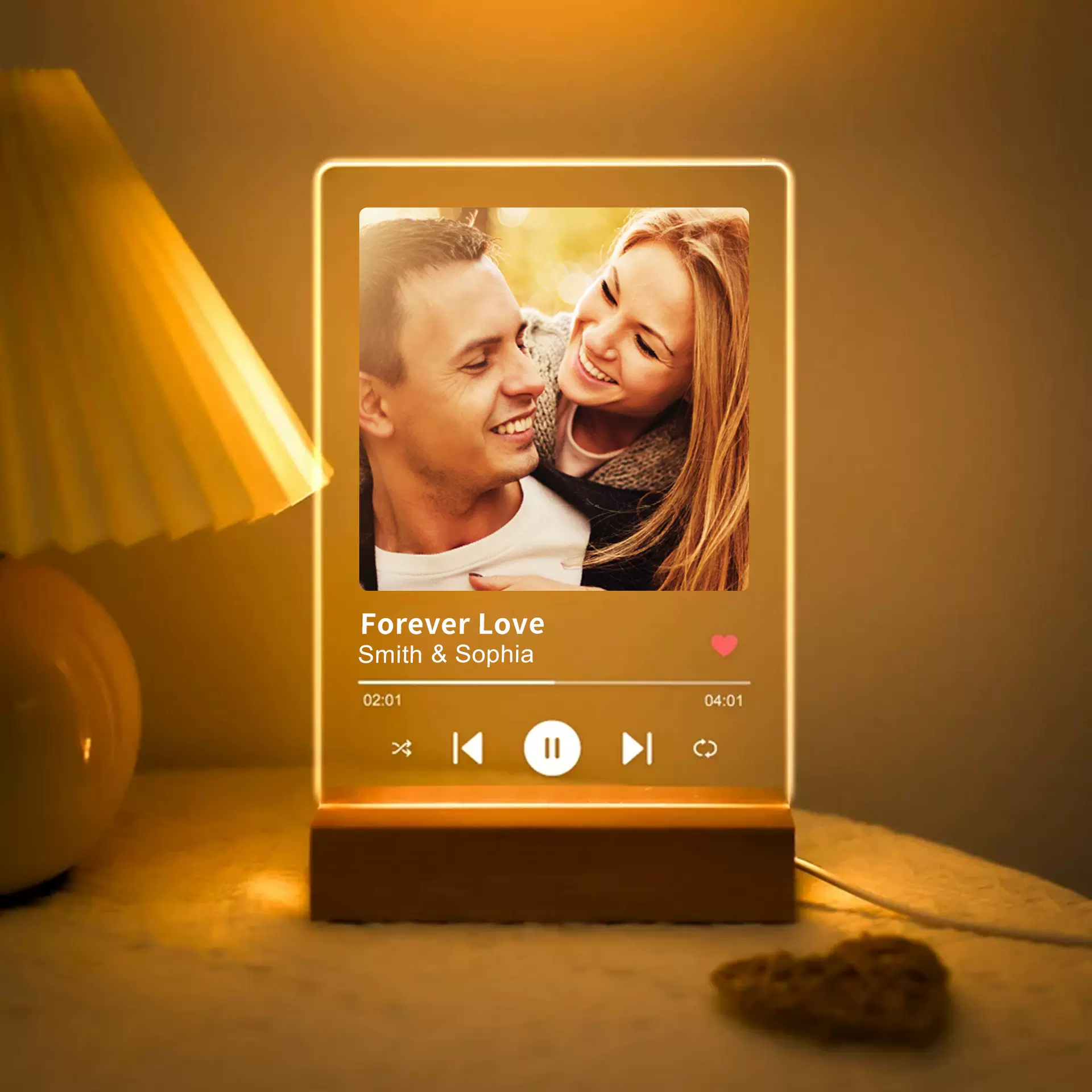 跨境亚马逊3d小夜灯礼品制作logo亚克力uv照片触摸广告创意DIY