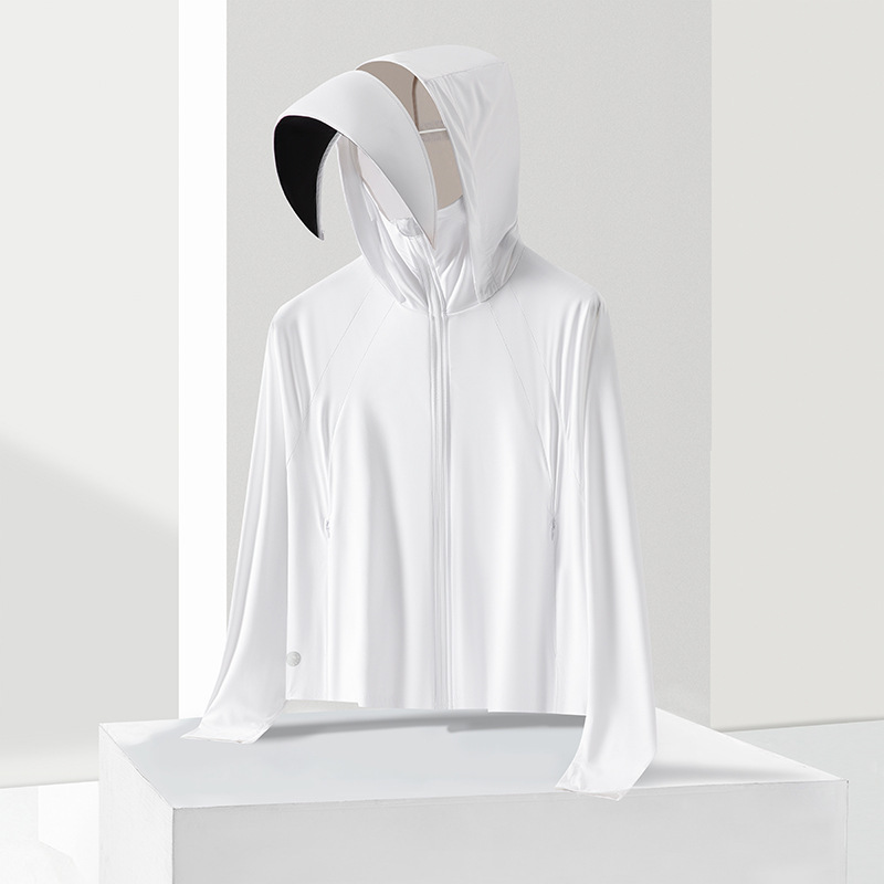 Chaqueta Corta de Protección Solar para Mujer de Nailon y Elastano