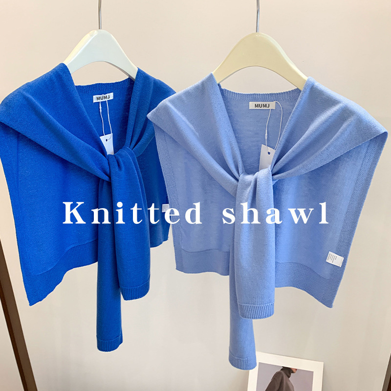 Summer Thin Shawl, Outerwear, Small Cape, Spring and Summer Wool High-End Knitted Shawl, Versatile Cloud Shawl for Women Summer Thin Shawl, Outerwear, Small Cape, Spring and Summer Wool High-End Knitted Shawl, Versatile Cloud Shawl for Women
