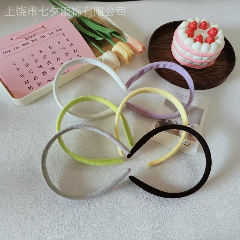 solid color headband for face washing