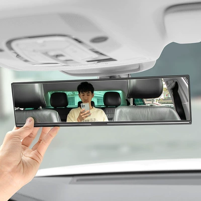 field of view mirror modified – Large field of view rear view auxiliary mirror