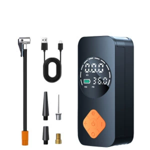 New model car air pump, wireless power bank, digital display air pump, portable smart tire inflator