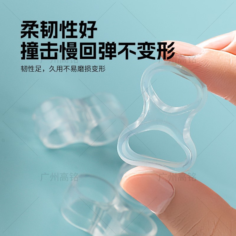 新款透明门把手缓冲器门把手套保护墙壁免打孔防磕碰静音防撞垫圈|undefined