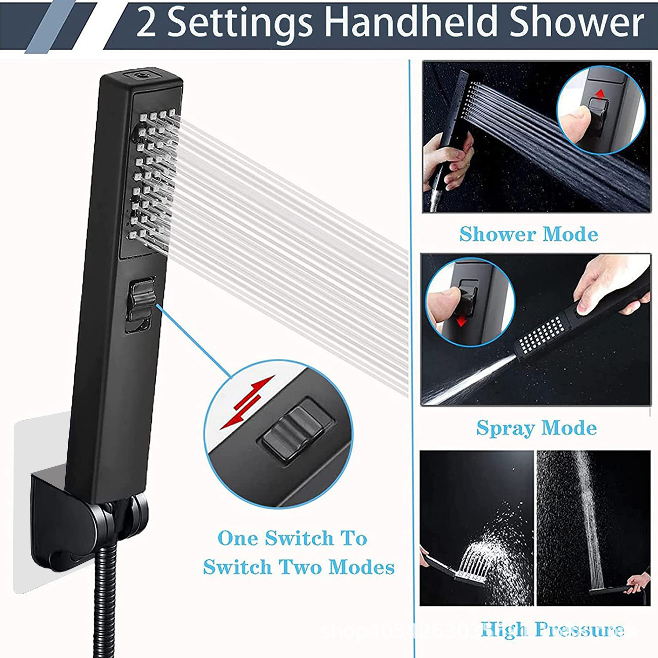 Hot-selling 8/10/12-inch stainless steel top-spray multi-functional handheld shower head set with a spray gun for home use undefined