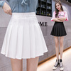 Long pleated skirt, mini-skirt, 2024 years, mid-length, elastic waist, high waist, A-line, plus size