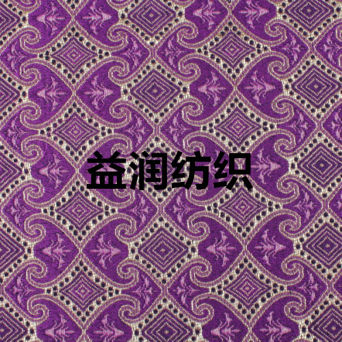 厂家直销 300克梭织提花玫红色底布菱形几何沙发面料