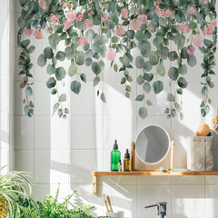 外貿熱帶綠植葉子花朵臥室客廳家居裝飾牆貼貼紙自粘批發跨境