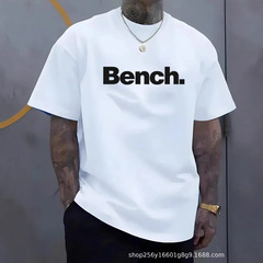 メンズベンチ.グラフィックTシャツプリントTシャツクロスボーダーヨーロッパとアメリカの半袖新しいカジュアルトップス