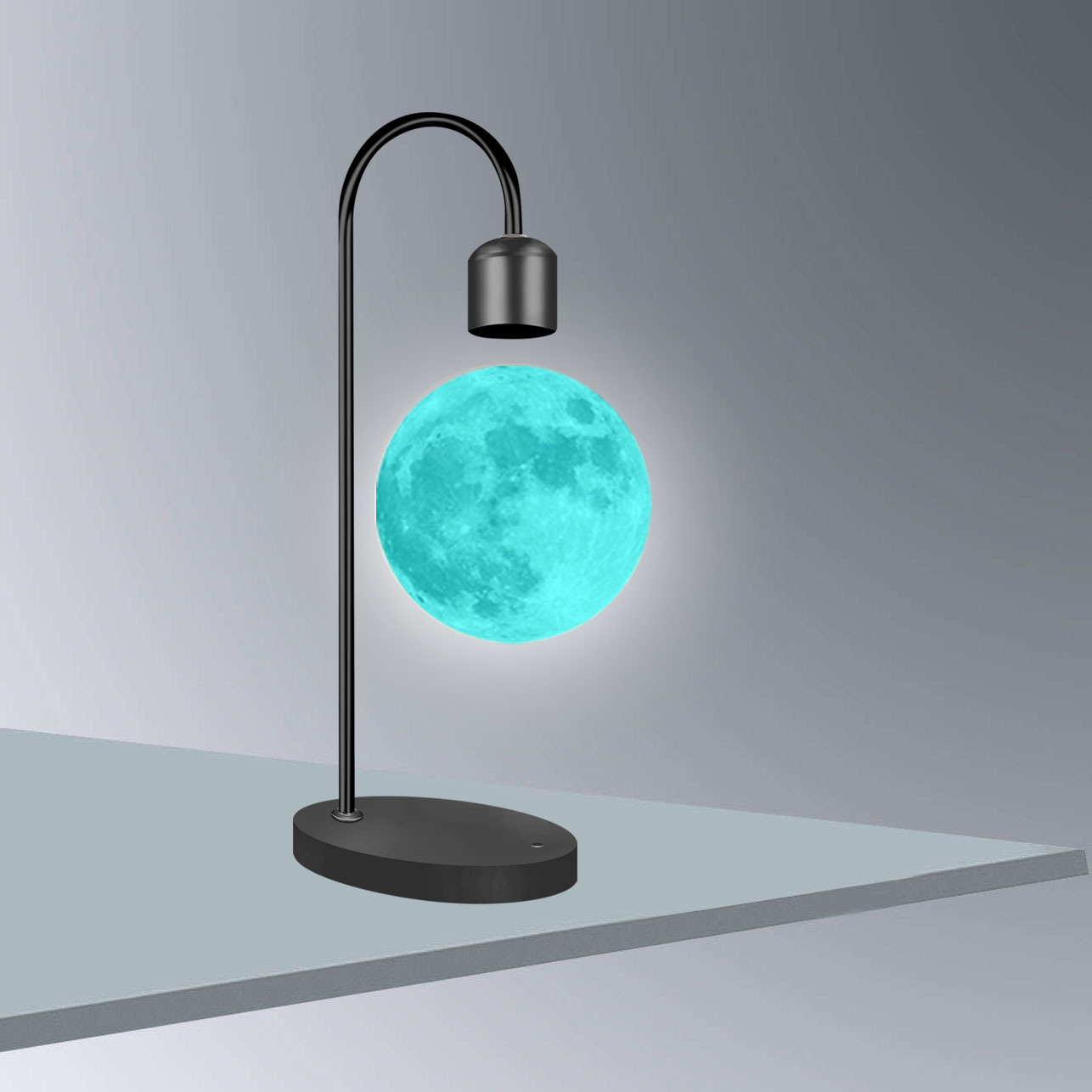 F 스페셜 에디션 인디고/단색 + 15W 휴대폰 무선 충전 (신형 2세대, 고급 무접착식 달 모양, 초저소음 처리)