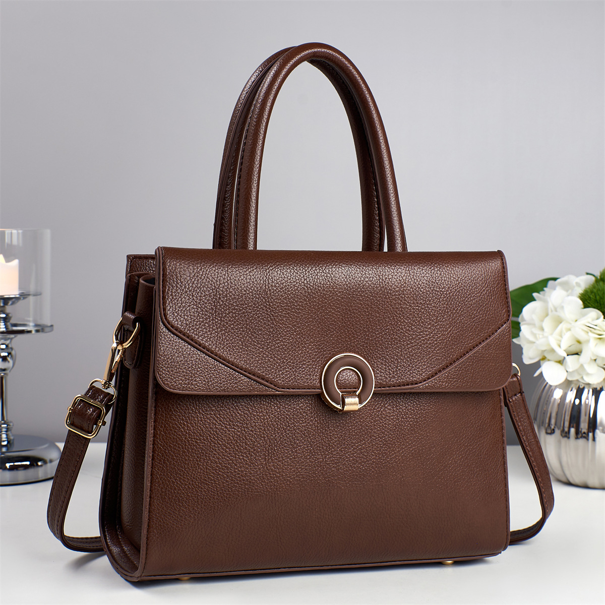 Bolsos de mujer de todo fósforo de moda Bolsos de mensajero de madre de mediana edad de mujer Bolsos de hombro de moda de todo fósforo Bolsos de mujer con textura