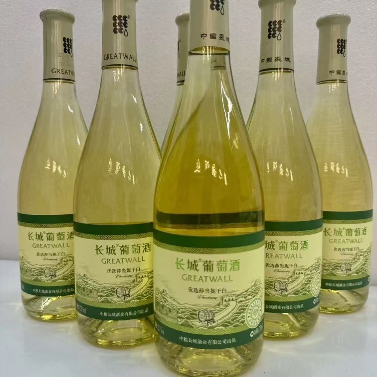 中粮长城钻石系列莎当妮干白葡萄酒长城葡萄酒整箱红酒批发