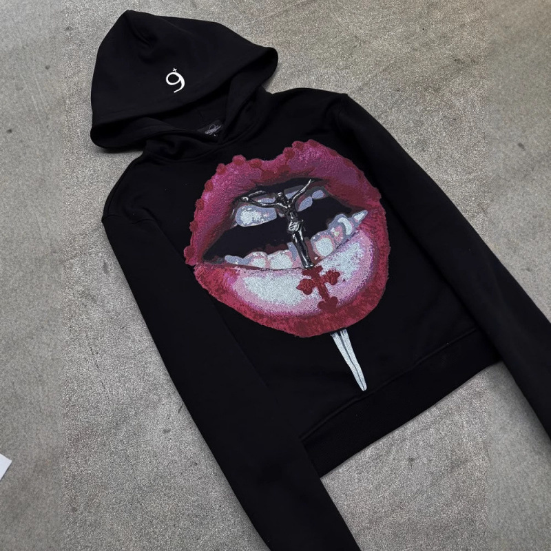 Men's Clothing Street Fashion Y2k Europe And The United States Wholesale Personalized Printing Loose Sweater Long Sleeved Pullover Hoodie_viptrois.com